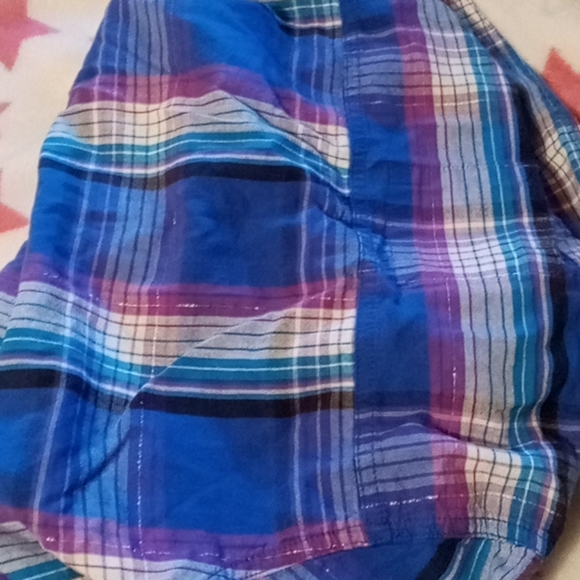 Justice girls long sleeve plaid shirt/top - Picture 5 of 6